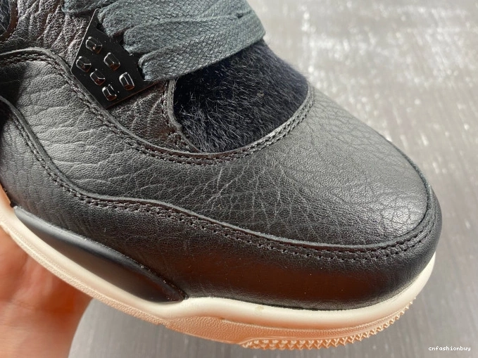 Black Jordan 4 819139-010 Retro Hair Pony 0824